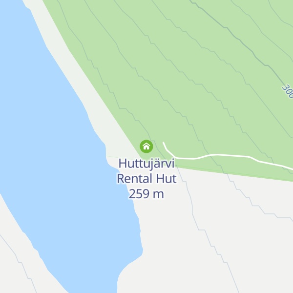 Map of Huttujärvi Rental Hut