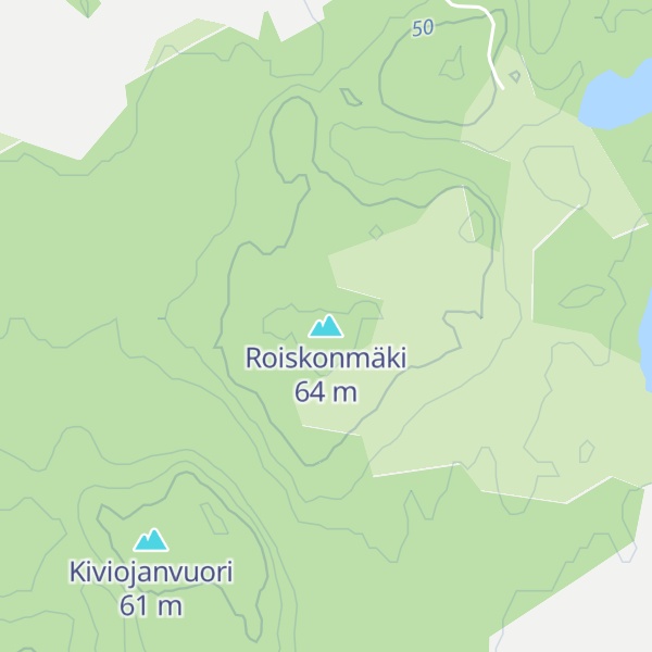 Map of Roiskonmäki