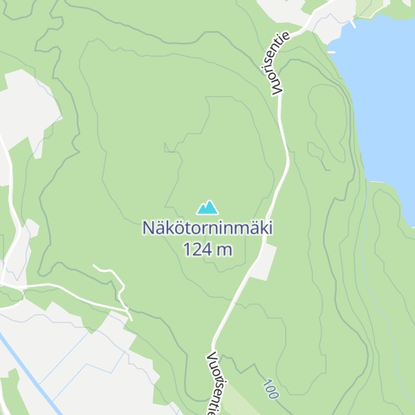 Map of Näkötorninmäki