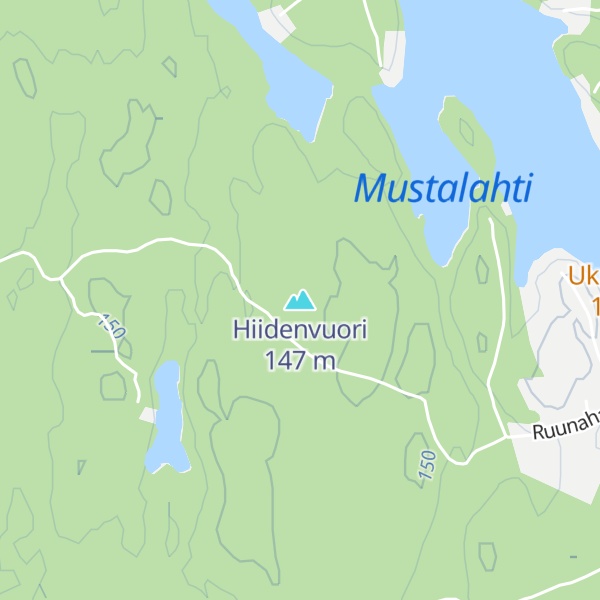 Map of Hiidenvuori