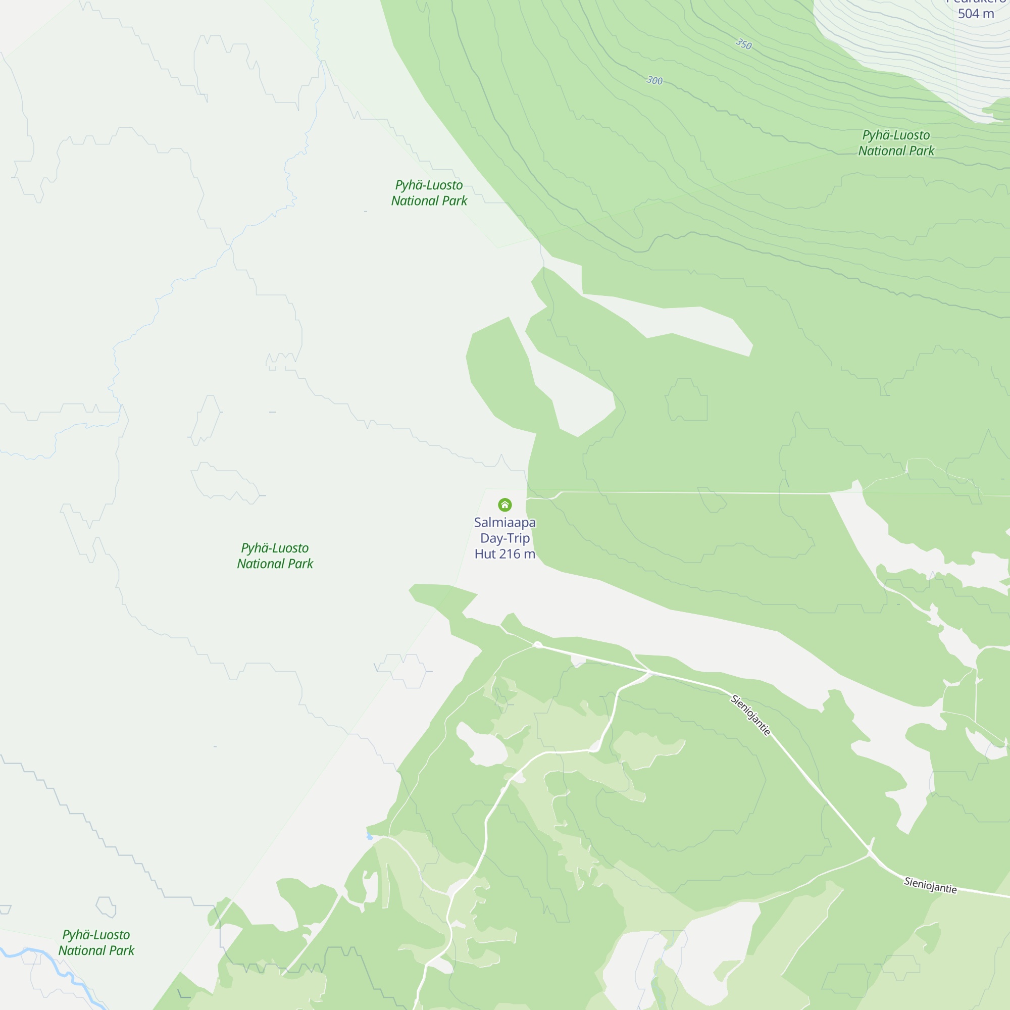 Salmiaapa Day-Trip Hut map