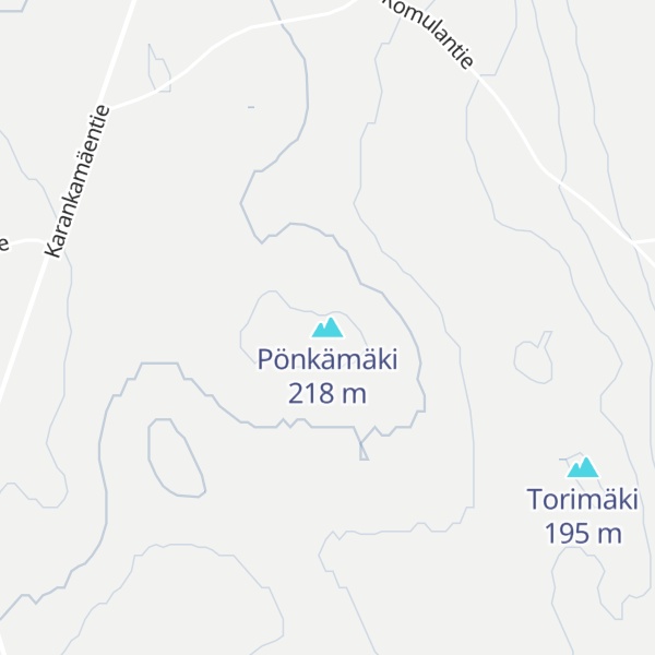 Map of Pönkämäki