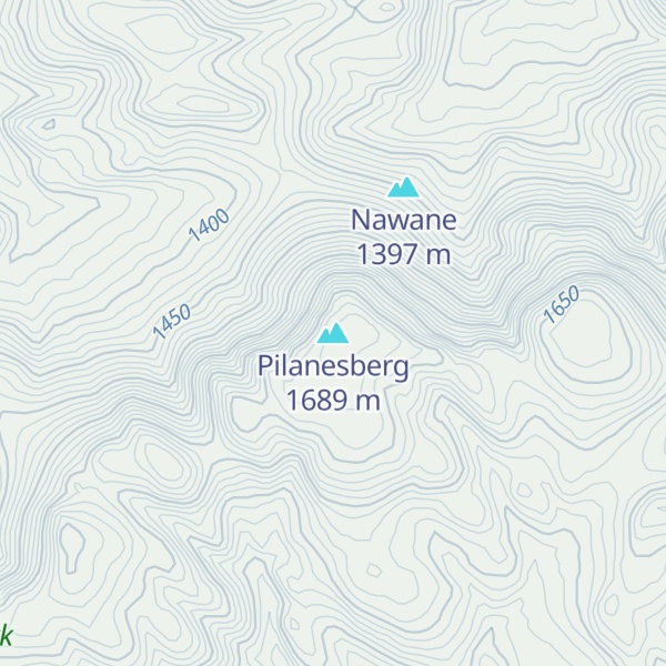 Map of Pilanesberg