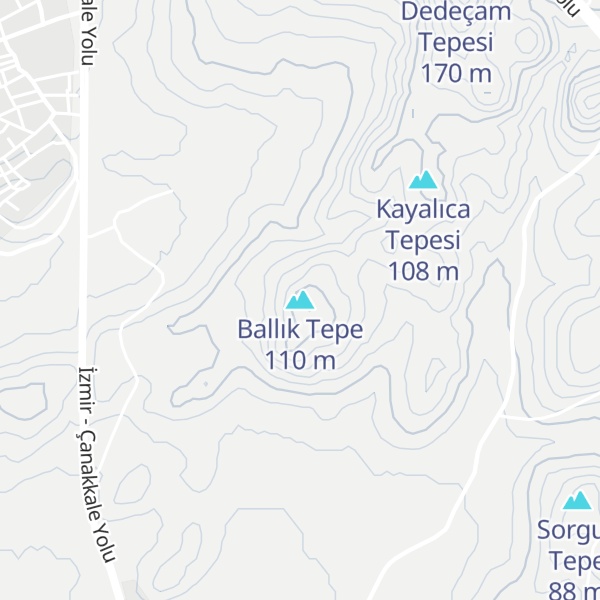 Map of Ballık Tepe
