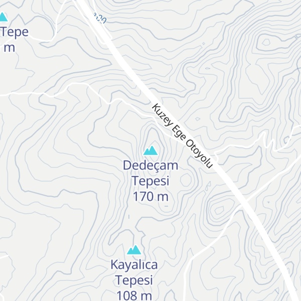 Map of Dedeçam Tepesi