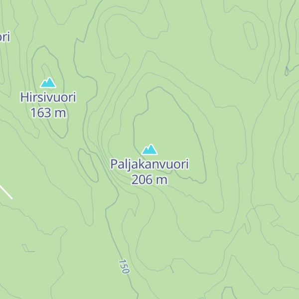 Map of Paljakanvuori