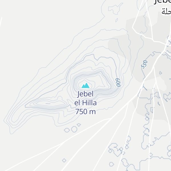 Map of Jebel el Hilla