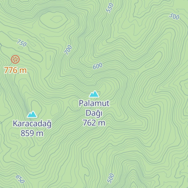 Map of Palamut Dağı