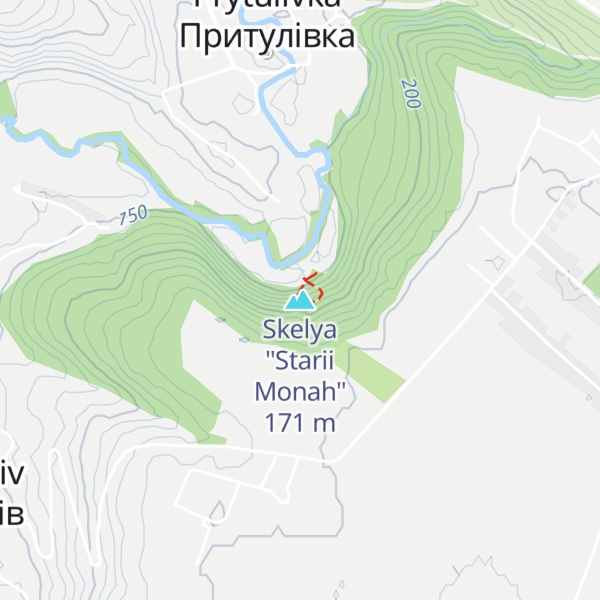 Map of Skelya "Starii Monah"