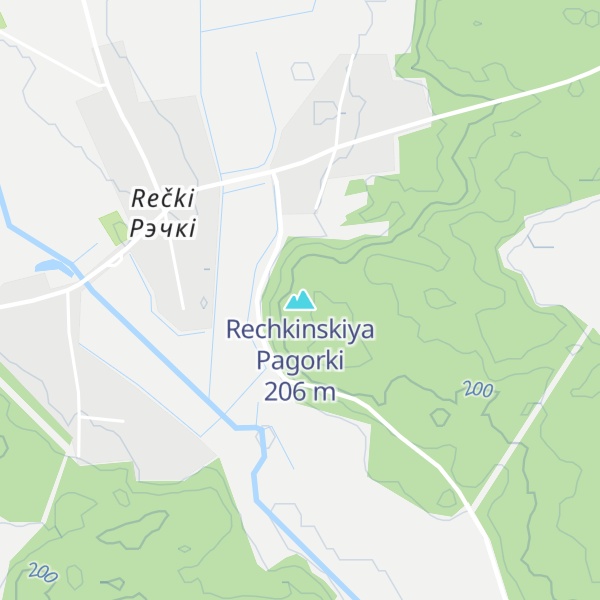 Map of Rechkinskiya Pagorki