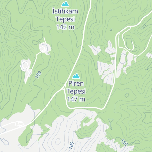 Map of Piren Tepesi
