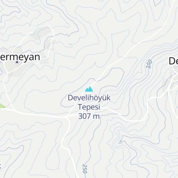 Map of Develihöyük Tepesi