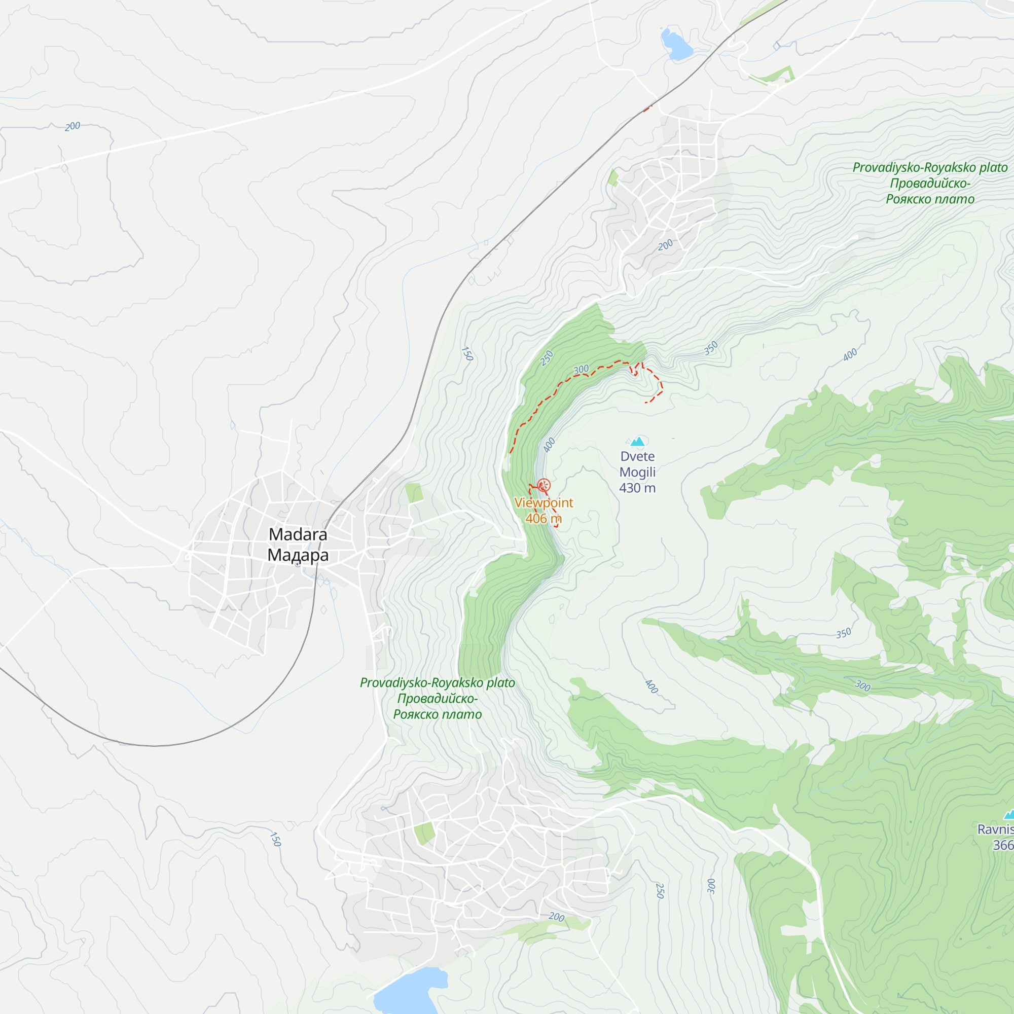 Hizha Madarski Konnik map