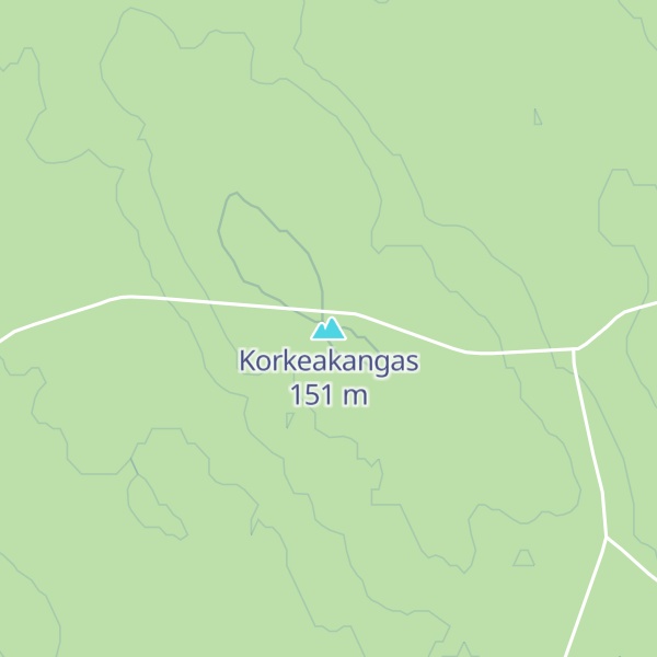 Map of Korkeakangas