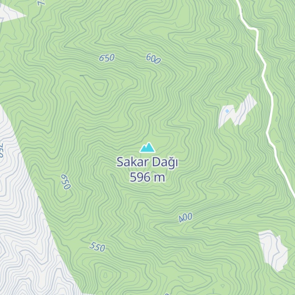 Map of Sakar Dağı