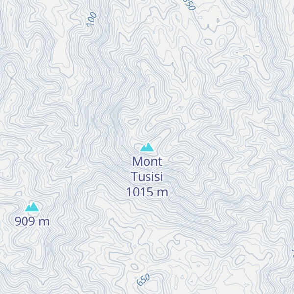 Map of Mont Tusisi