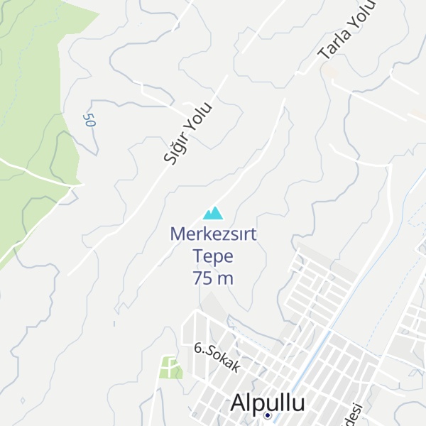 Map of Merkezsırt Tepe