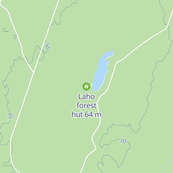 Map of Laho forest hut
