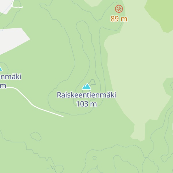 Map of Raiskeentienmäki