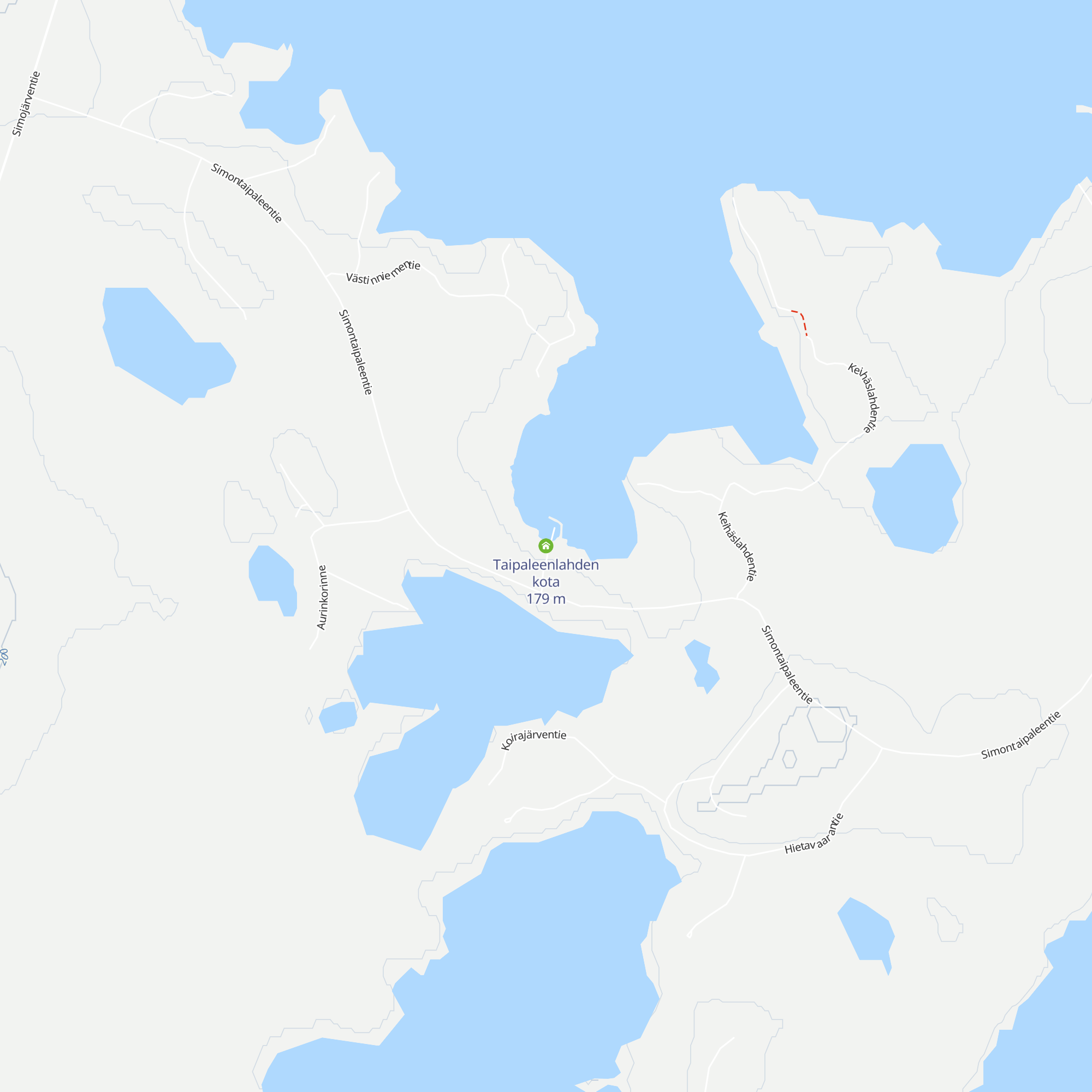 Taipaleenlahden kota map