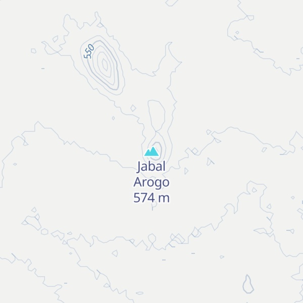 Map of Jabal Arogo