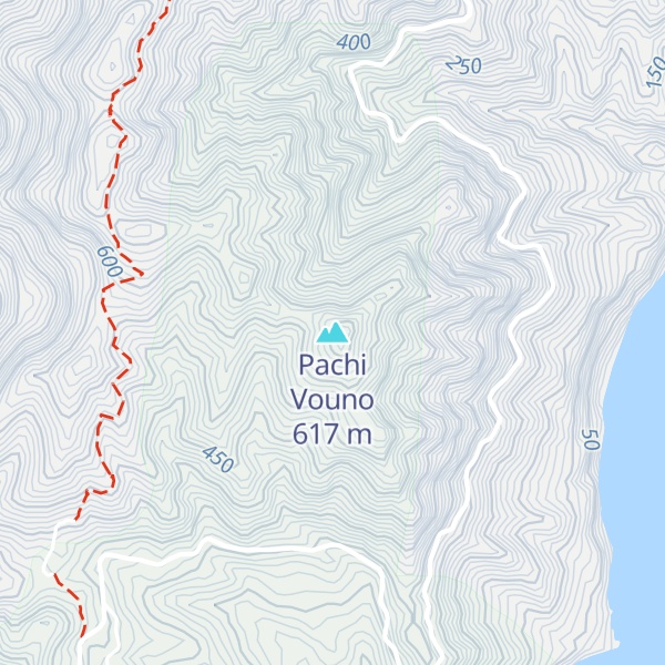 Map of Pachi Vouno