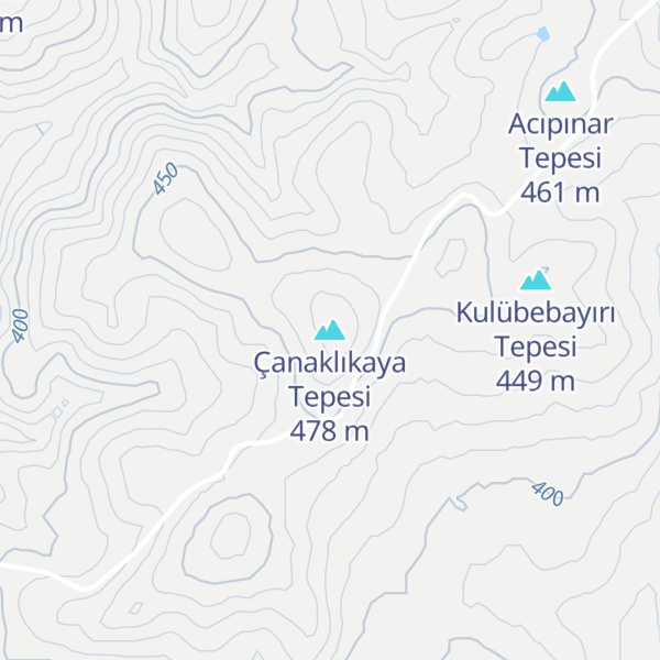 Map of Çanaklıkaya Tepesi