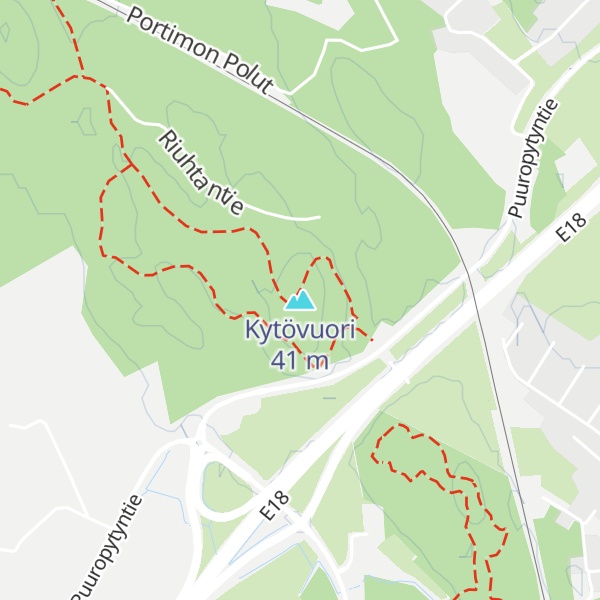 Map of Kytövuori