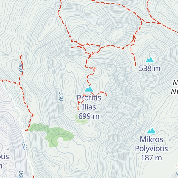 Map of Profitis Ilias