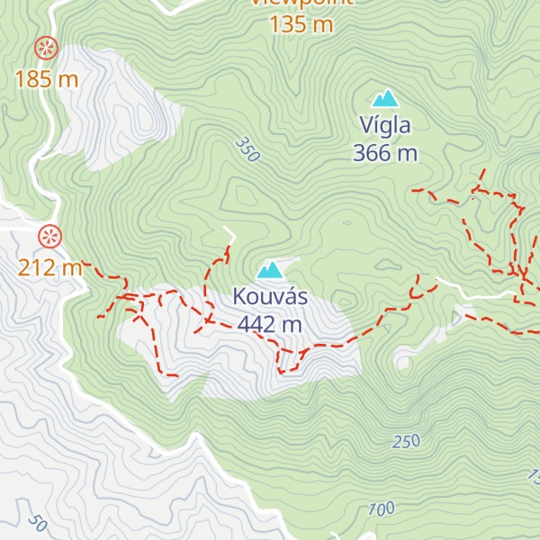 Map of Kouvás