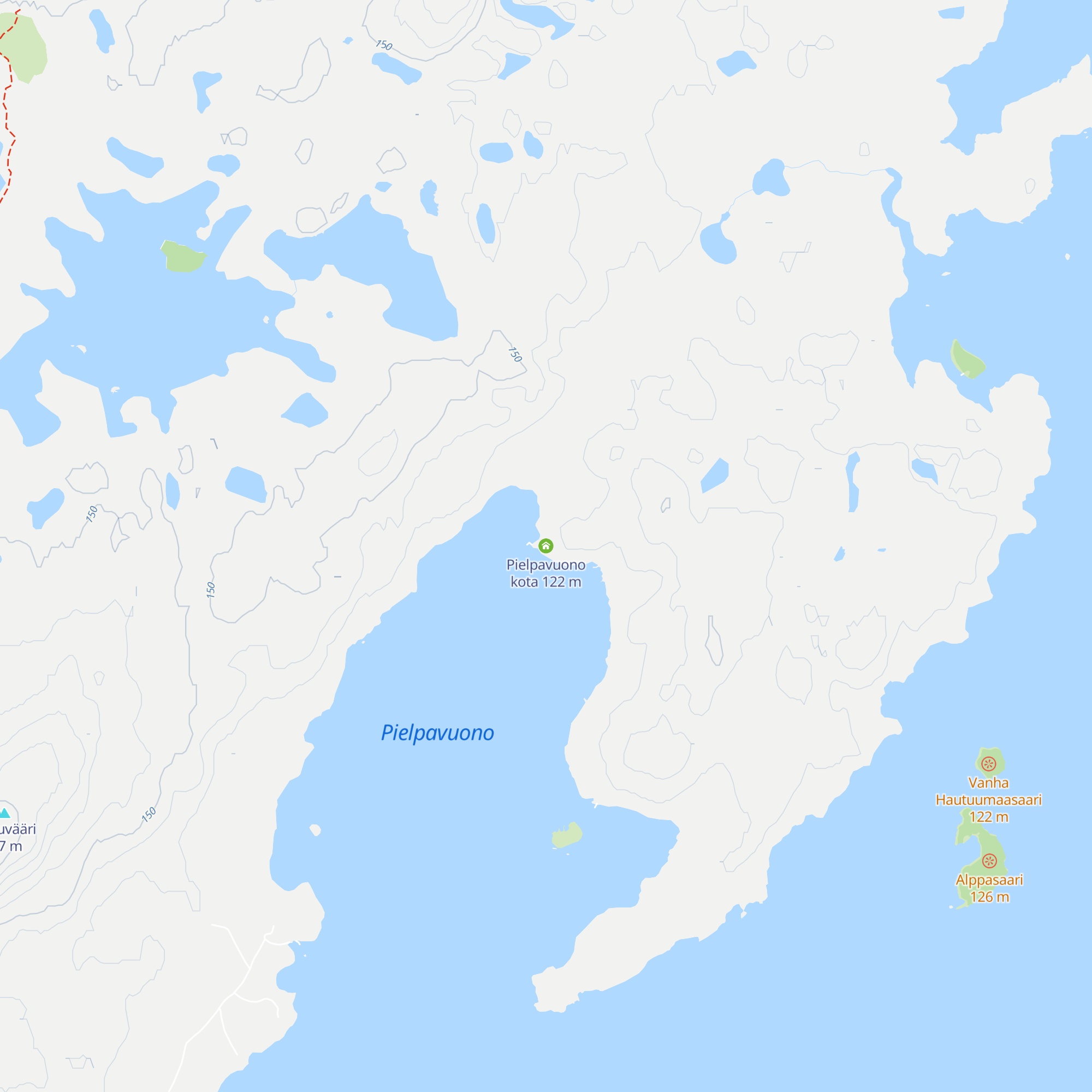 Pielpavuono kota map