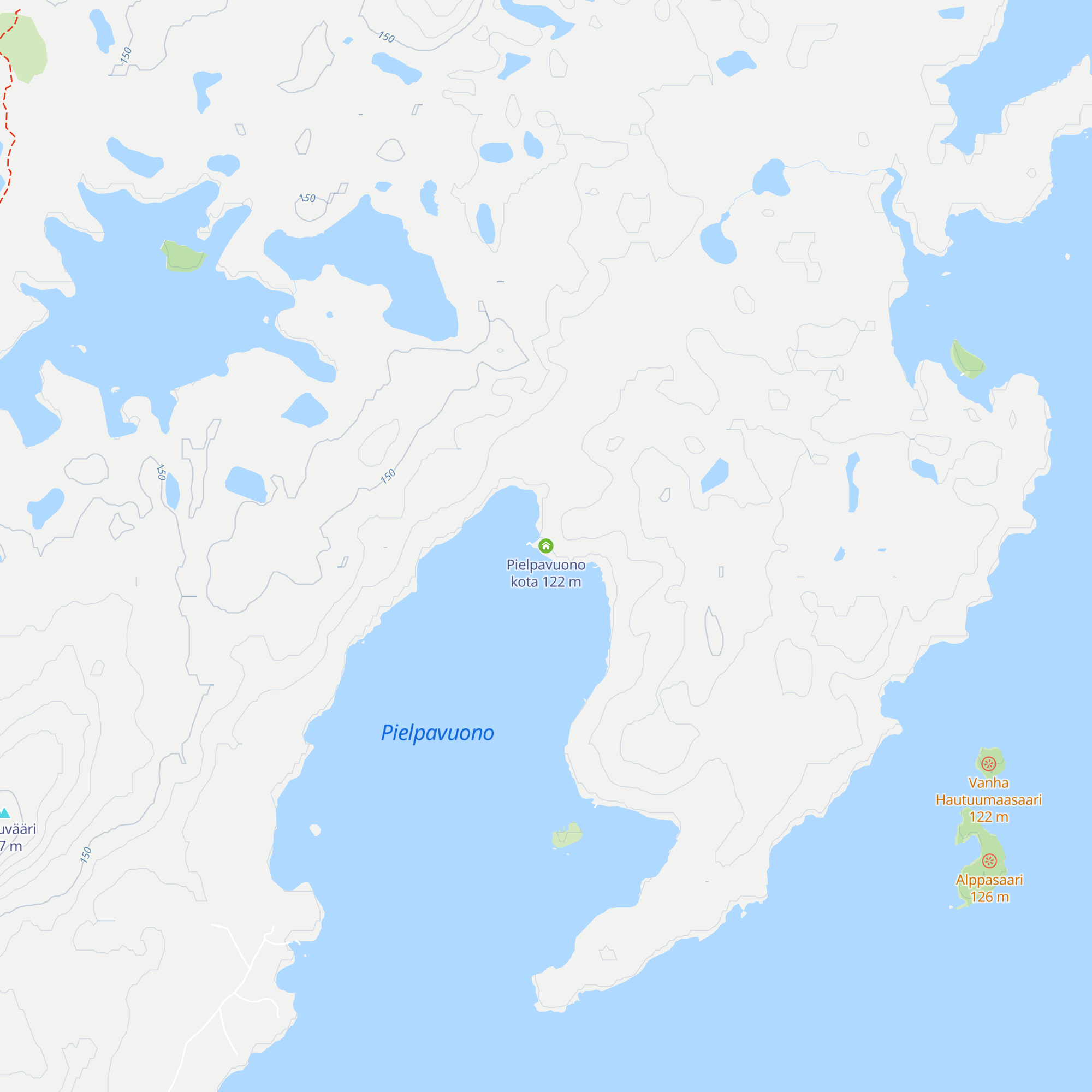 Pielpavuono kota map