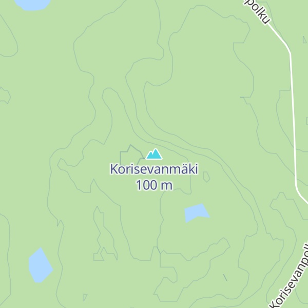 Map of Korisevanmäki