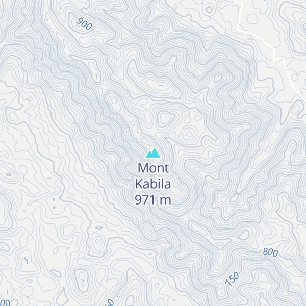 Map of Mont Kabila