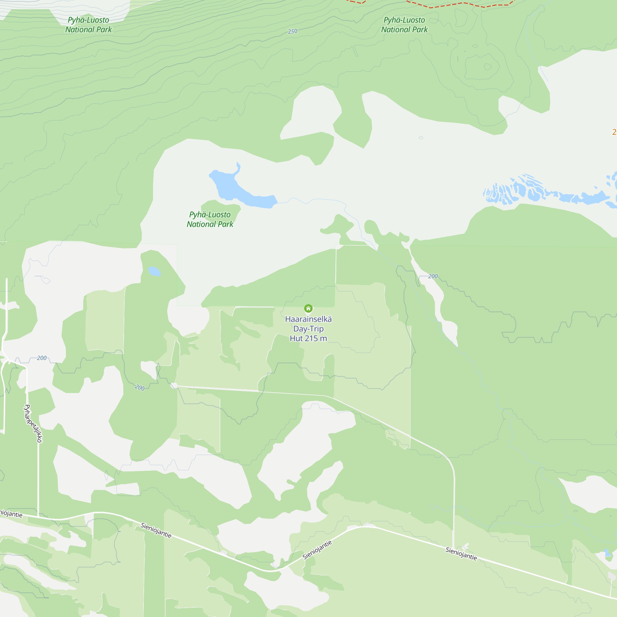 Haarainselkä Day-Trip Hut map