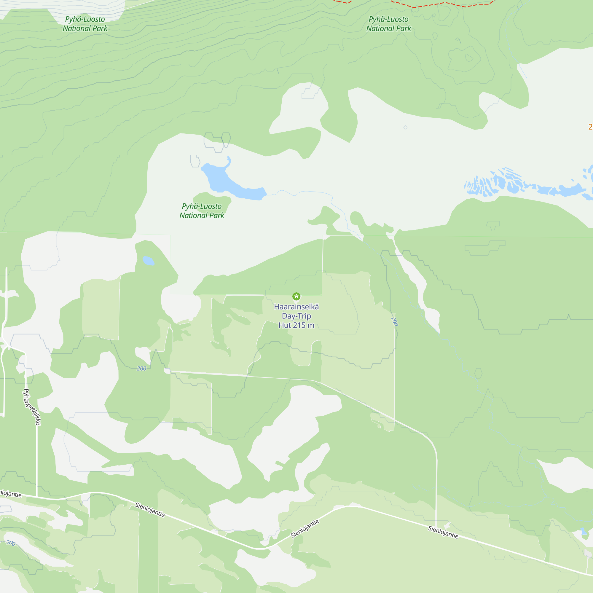 Haarainselkä Day-Trip Hut map