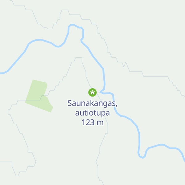 Map of Saunakangas, autiotupa