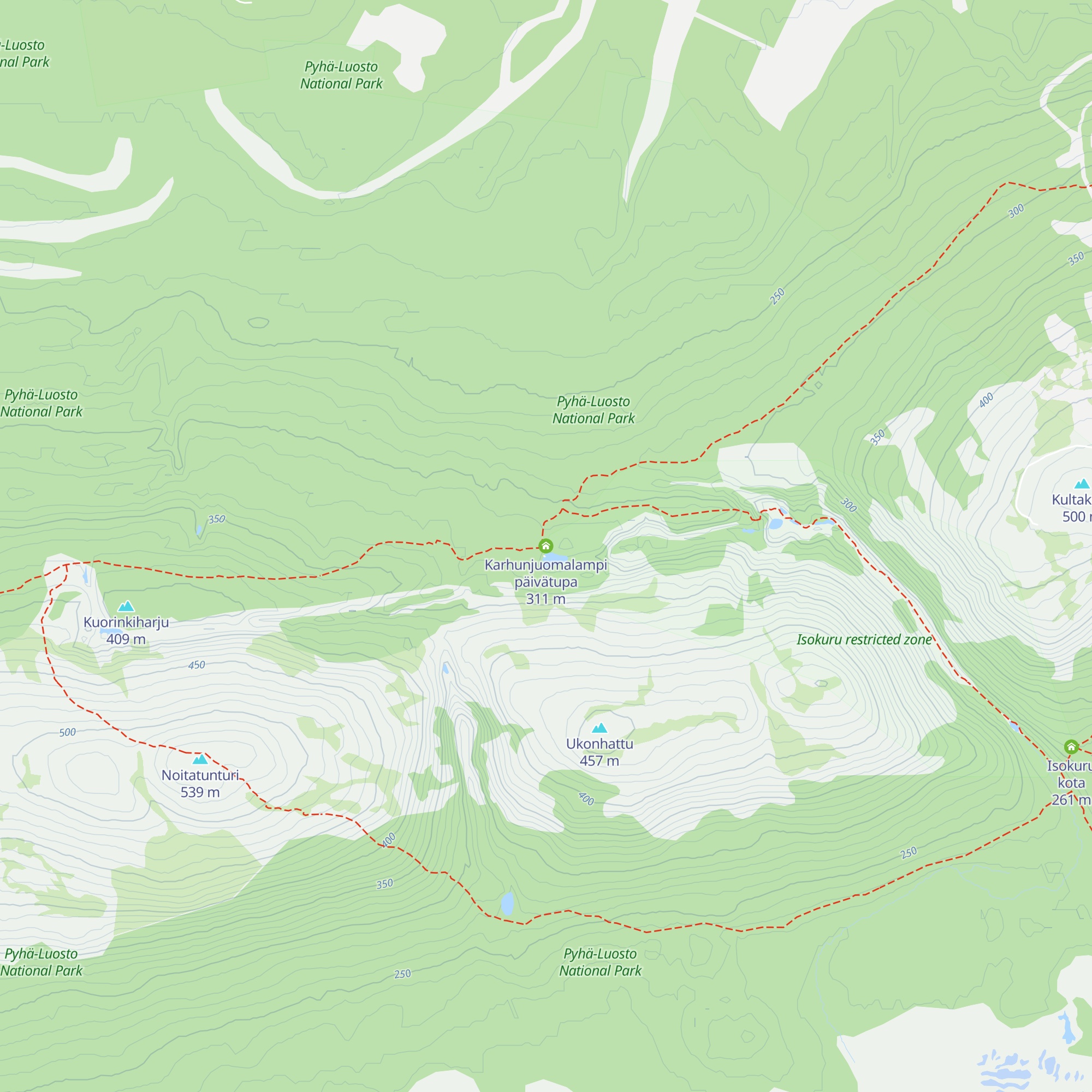 Karhunjuomalampi päivätupa map