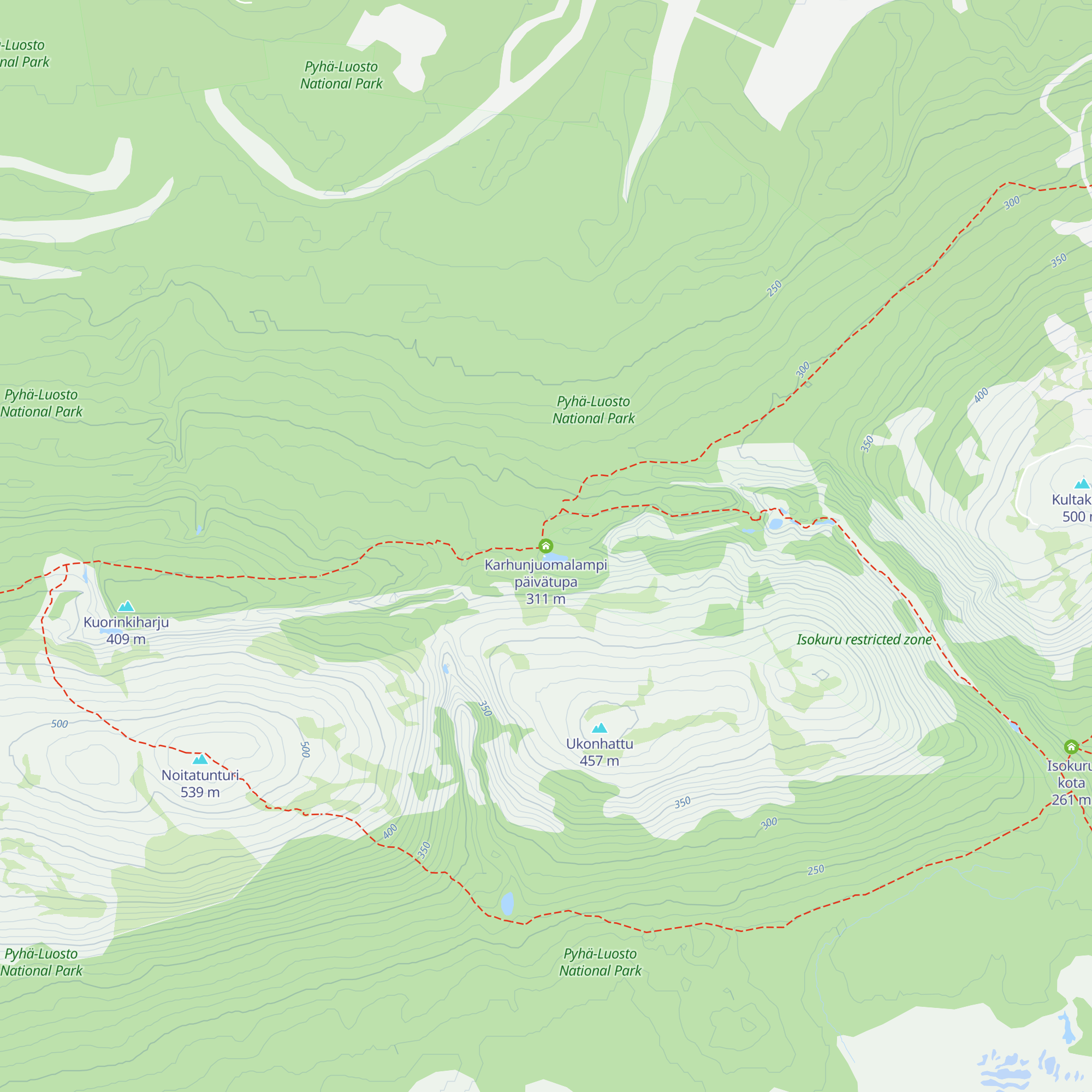 Karhunjuomalampi päivätupa map