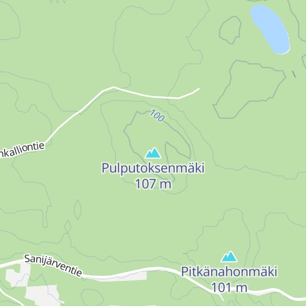 Map of Pulputoksenmäki