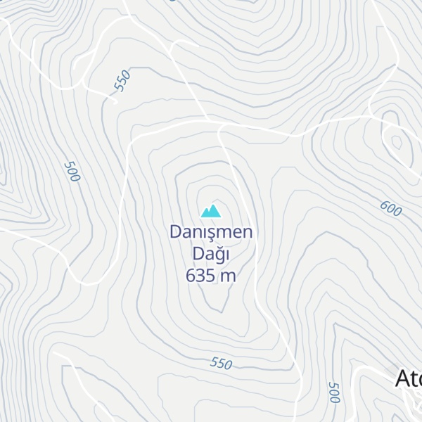 Map of Danışmen Dağı