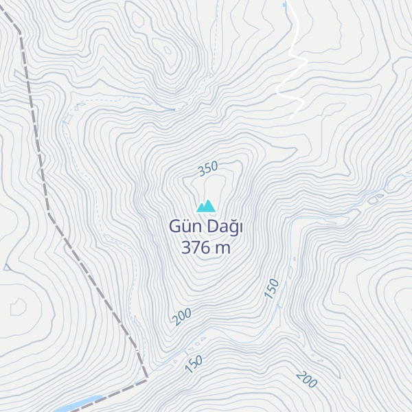Map of Gün Dağı