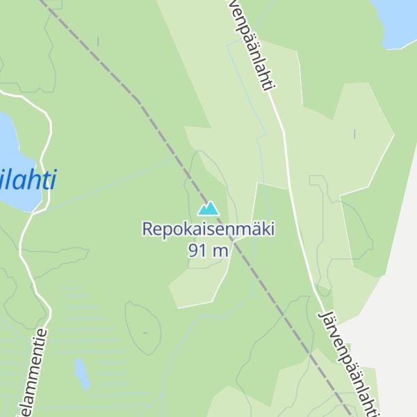 Map of Repokaisenmäki