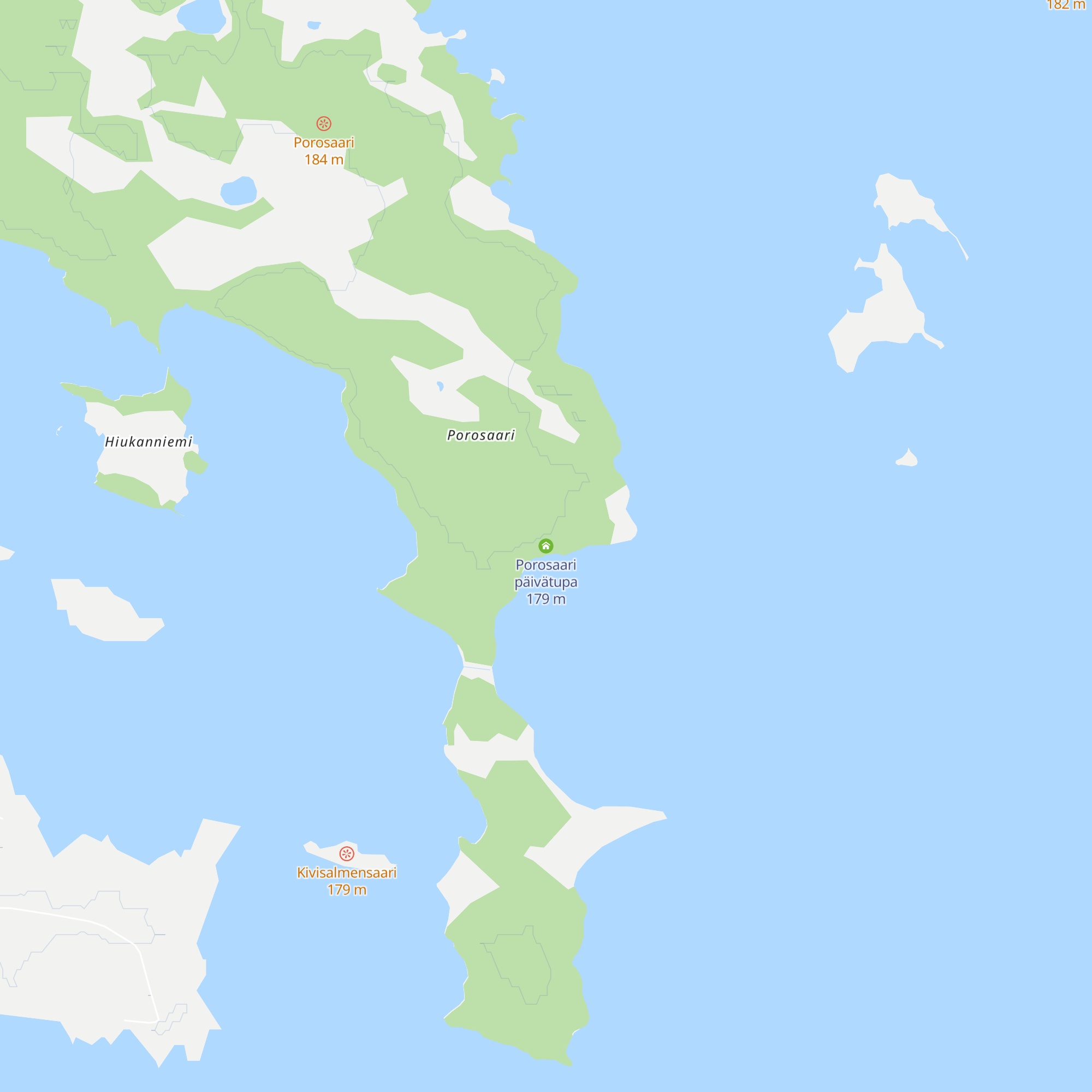 Porosaari päivätupa map