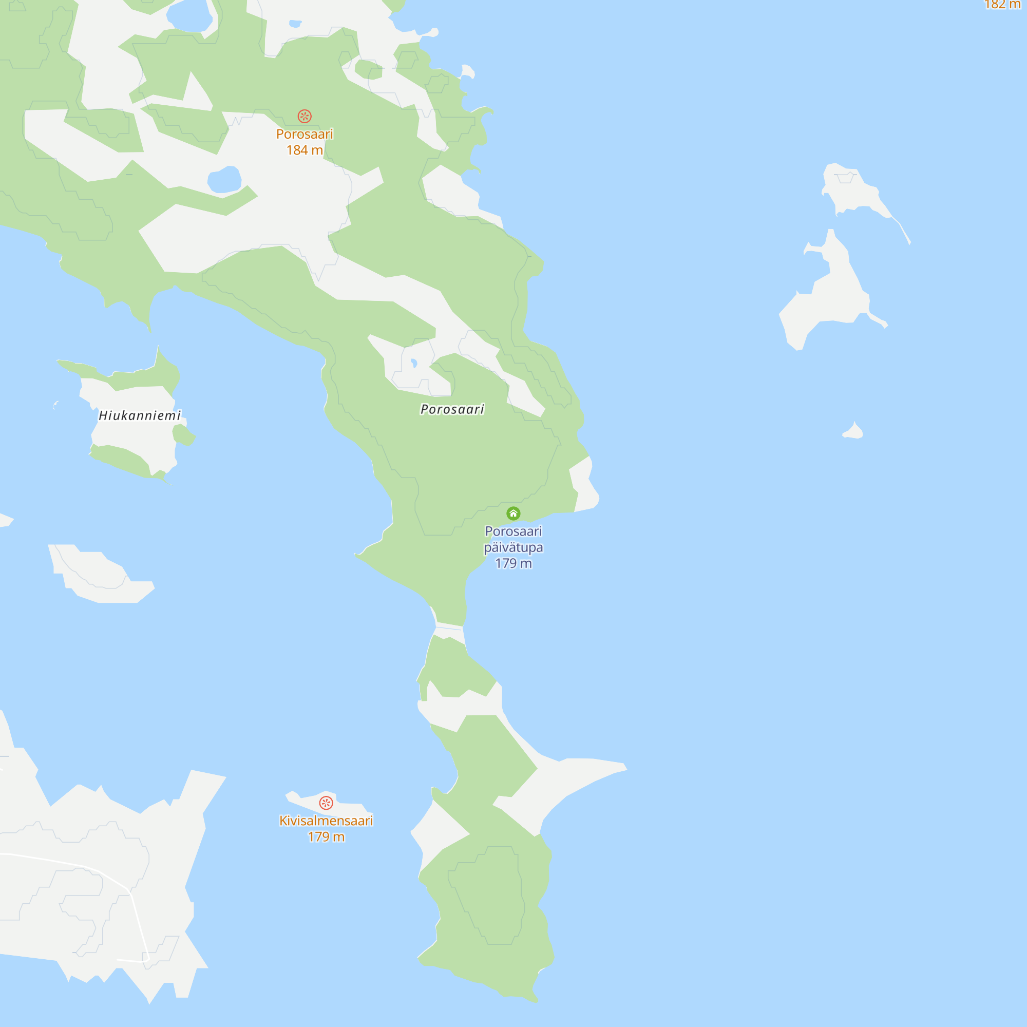 Porosaari päivätupa map