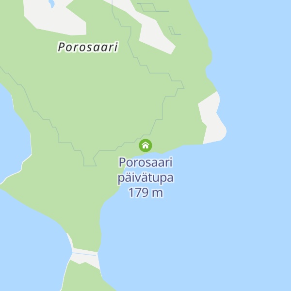 Map of Porosaari päivätupa