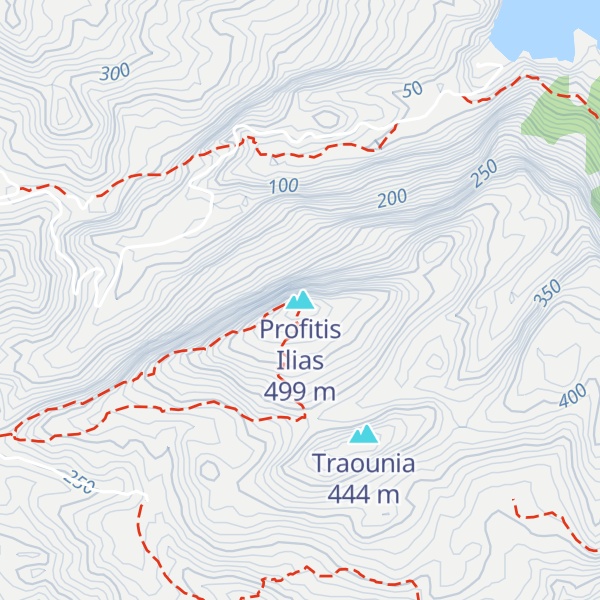 Map of Profitis Ilias