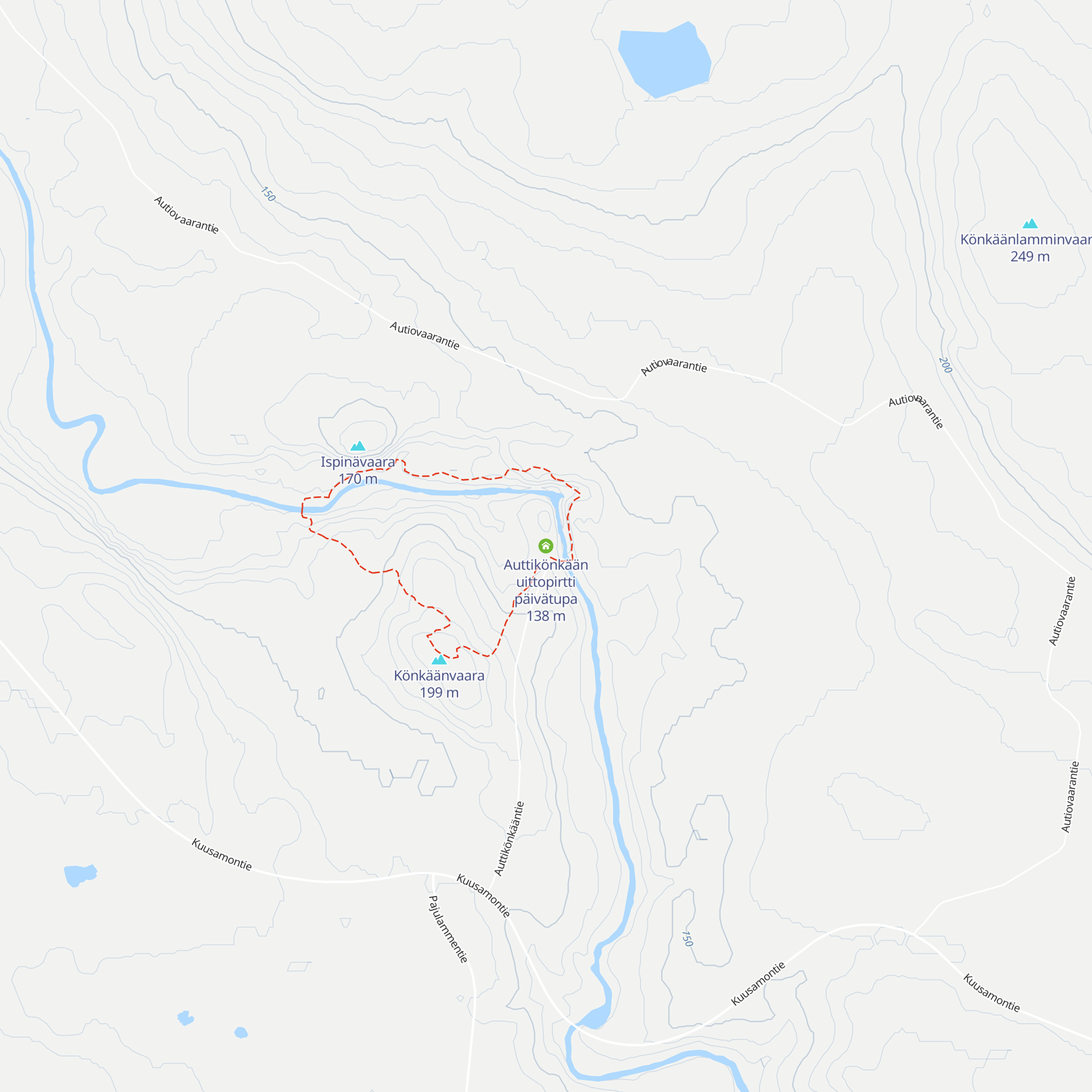 Auttikönkään uittopirtti päivätupa map