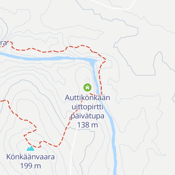 Map of Auttikönkään uittopirtti päivätupa