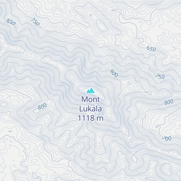 Map of Mont Lukala